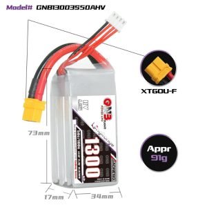 GNB HV 3S 11.4V 1300mah 航模 電池 NERF 改裝用 Dart Zone MK3 推薦使用