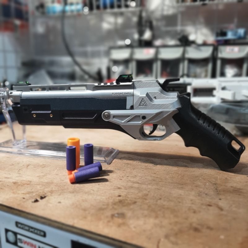 驚蜇 拋殼泡棉短彈發射器 軟彈 NERF 山叶設計