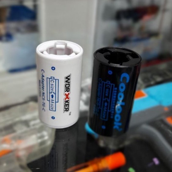 電池 轉換筒 3號轉2號(一個)軟彈 NERF 改造用