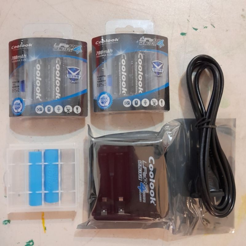 lipo電池以外的選擇 Coolook 3.2V 鋰鐵電池套裝